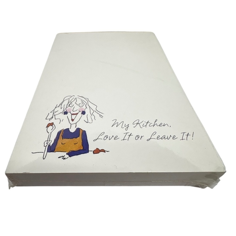Vtg Hallmark Memo Pad My Kitchen Love It or Leave It 125 Sheets Sealed USA‎